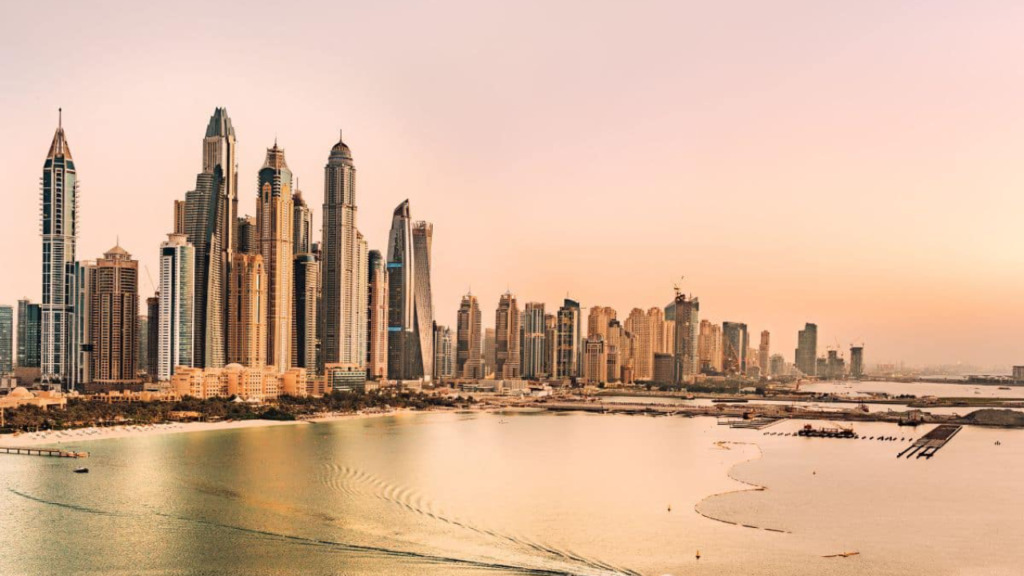 Skyline view of Dubai with new residential developments highlighting off-plan boom