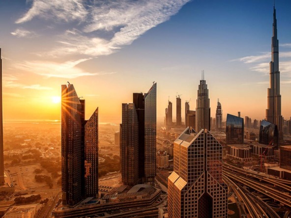 Dubai Sunset Cityscape - Properties boom