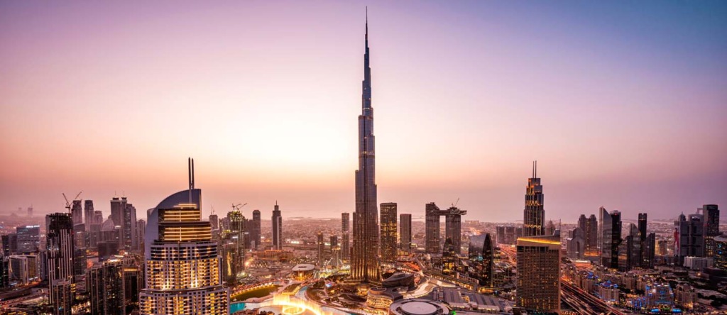 Dubai Downtown Cityscape.